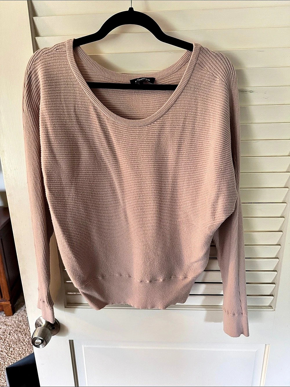 Express Ribbed Crew Neck Sweater Size Small